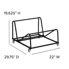 Flash Furniture Sled Base Stack Chair Dolly-Stores up to 30 RUT-188 Sled Base Chairs