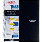 Five Star 1-Subject Premium Notebook, 11 x 8-1/2", 100 Sheets, Black Cover-Durable poly covers, with heavy duty back