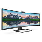 Philips 49” Ultrawide QHD USB-C Height-Adjustable Webcam Curved Monitor - 499P9H-32:9 SuperWide screen designed to replace multiscreen setups