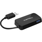 Aluratek - Concentrateur USB 3.0 à 4 ports, alimentation USB-Taux de transfert de données SuperSpeed jusqu'à 5Gbps - 10 x plus rapide que USB 2.0