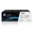 HP 201X (CF253XM) Cyan, Mgenta, Yellow Original LaserJet Toner Cartridge, High Yield, 3/Pack-Cyan, magenta, yellow