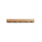 Umbra Flip 5-Hook, Natural-Urban dwellers can revel in the streamlined form of Flip, with hooks that pull in and out, its the hook for any entryway
