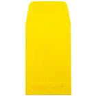 JAM Paper #1 Coin Envelopes, 2.25 x 3.5, Brite Hue Yellow Recycled, 1000 Pack-Yellow Envelopes