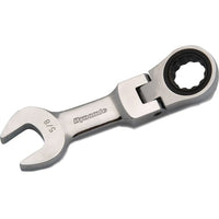 Dynamic Tools 9/16" Stubby Flex Head Ratcheting Wrench-Size: 9/16"