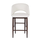Plata Decor Exiz Stools with Walnut Metal Legs - Taupe - 2 Pack-Weight Capacity: 200 lbs