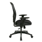 SPACE Professional Black Breathable Mesh Back Chair with Mesh Fabric Seat-One Touch Pneumatic Seat Height Adjustment