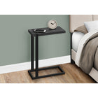 Monarch Specialties 2863 Accent Table - Black Reclaimed Wood-Look/Black Metal-Black metal frame provides stability and a modern touch