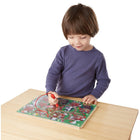 Melissa & Doug Magnetic Wand Number Maze - 12" x 9" -Sturdy construction--wooden board covered with thick acrylic