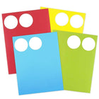 JAM Paper Round Circle Label Sticker Seals, 2.5" diameter, Assorted Bright Colours, 4 Packs of 120 (147628assrt)-Circle labels