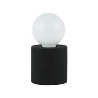 Dainolite Tonya Modern Incandescent Table Lamp - 1 Light - Matte Black -No Assembly Required