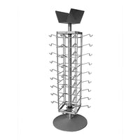 Eddies Hang-Up Display Ltd. Couvre-lunettes de comptoir en métal (peut contenir 36 paires) - argent - 15 x 15 x 28 pouces-Affichage des lunettes