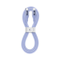 LOGiiX Vibrance Silicone Cable USB-C to Lightning - Lavender-1M (~3 Ft) ultra-soft Colourful and flexible charging cable
