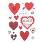Rosedale Gold Greeting Cards/Envelopes - Happy Valentine's Day Niece - 5-1/2" x 8" - 6 Pack-Printed on premium uncoated card stock