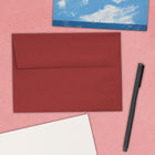 JAM Paper A7 Invitation Envelopes, 5.25 x 7.25, Dark Red, 250 Pack (31511307H)-Envelope Size: 5.25" x 7.25"