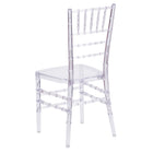 Flash Furniture Elegance Stacking Chiavari Chairs - Crystal Ice - 2 Pack-Clear Ice Finish