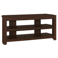 Monarch Specialties 2554 Tv Stand - 42"L/Cherry Corner-Two open concept shelves for audio visual components, gaming devices