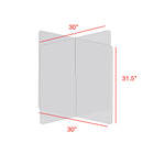 Mark Maker 4 Way Table Divider - 30" L x 30" W x 31.5" H - 1/4" clear acrylic - no pass throughs-Made from 1/4” clear acrylic.