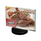 Azar Displays Round Base Horizontal Sign Holder, 10 Pack (108715)-Dimensions: 11" H x 8.5" W