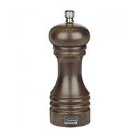 Trudeau Professional Pepper Mill Chocolate Wood 6"-Adjustable knob - turn the knob clockwise for a finer grind, counter clockwise for coarser grind