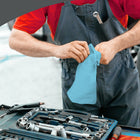 WypAll PowerClean X80 Heavy Duty Cloths - Jumbo Roll - Extended Use Towels - Blue-3x less lint vs. rental shop towels.