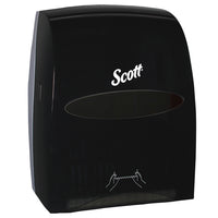 Scott Essential Manual Hard Roll Towel Dispenser - for Purple Core Scott Roll Towels - 12.63" x 16.13" x 10.2" - Black - 1 Pack-1 Scott Essential Manual Hard Roll Towel Dispenser/Case