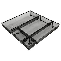 NeatLife Drawer Organizer Set, Black, 5-Piece Set-Provides drawer organization