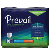 Prevail PV-513 Extra Absorbency Underwear, Large, Pack of 18-Incontinence Pull-on Underwear Brief