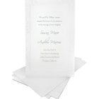 Gartner Studios Wedding Invitation Kit, 5-1/2" x 8-1/2", White - Pearl Swirl Border, 50 Pack-Silver Swirl Border on White