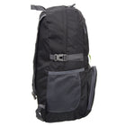 Nicci Foldable Backpack - Black-Wide shoulder straps and auxiliary belts