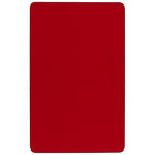 Flash Furniture Mobile 30"W x 72"L Rectangular Thermal Laminate Activity Table - Red-Scratch and Stain Resistant Surface