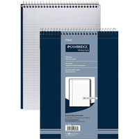 Cambridge Premium Note Pad, 8-1/2" x 11-3/4", 70 Sheets, College-Ruled-Durable protective cover allows you to carry these pads anywhere
