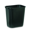 Rubbermaid Plastic Wastebasket - 28 1/2 Quart - Black-Desk side container