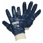 Forcefield Nitrile Coated Cotton Gloves - Size 8 - Blue-General purpose, nitrile, cotton