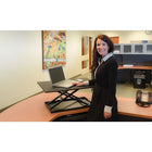 Luxor Pneumatic Standing Desk Converter - Black-No assembly required