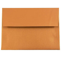 JAM Paper A6 Invitation Envelopes, 4.75 x 6.5, Stardream Metallic Copper, 50 Pack (GCST651I)-Copper stardream metallic envelope