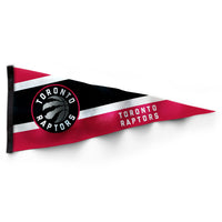 The Sports Vault Toronto Raptors Collector Pennant - 12 x 30"-Measures 12 x 30-inches and is designed in a iconic pennant shape