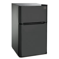 RCA 3.2 CU FT 2 Door Fridge with Top Freezer - Black (RFR832)-Energy Star qualified to meet or exceed federal guidelines for energy efficiency for year-round energy and money savings