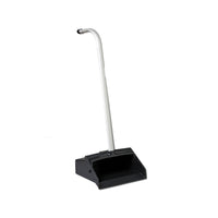 Vileda Plastic Lobby Dust Pan with Ergonomic Handle - Black-Perfect for spot cleaning