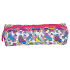 Merangue Retro Glitter Pencil Pouch - Clear-Pencil pouch to store various stationery tools