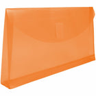 JAM Paper Plastic Envelopes with Hook & Loop #10 Booklet Wallet - 5.25" x 10" with 1" Expansion - Orange - 12 Pack -Quantity: 12 per pack , Velcro closure ensures opening is tightly closed, yet easy to open