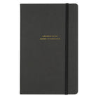 Winnable Address Book, 8" x 5", Black-Elegant textured leather-like cover