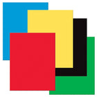 UCreate Premium Coated Poster Board, 5 Primary Assorted colours, 22" x 28", 25 Sheets-Sturdy 18 pt. construction