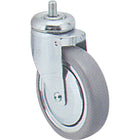Stainless Steel Casters, Solid Stem Light-duty, Tread Width", 1 1/4, Swivel Wheel Dia", 3 Pack-Wheel Dia" - 5