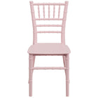 Flash Furniture - Chaise Chiavari en résine rose pour enfants-Ensemble de 10 chaises Chiavari pour enfants