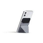 MOFT Snap-On Magnetic MagSafe Compatible Phone Wallet Stand for iPhone - Grey-Snap-On Phone Stand & Wallet