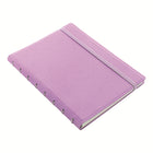 Filofax Ruled Refillable Notebook - 8-1/4" x 5-3/4" - Orchid - 112 pages-Twin-wire binding