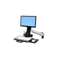 Ergotron Bras combo en position assise ou debout StyleviewMD-Capacité maximale : 29 lb