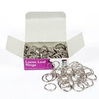 Charles Leonard Loose Leaf Rings with Snap Closure, Nickel Plated, 3/4 Inch Diameter, 200 Pack-Multi-purpose rings, suited for swatches, samples, and bulky loose leaf material. Precision snap catch.