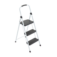 Vestil Fold-Up 3-Step Ladder - 200 lb Capacity-Folds up for convenient storage in closets and other tight spaces