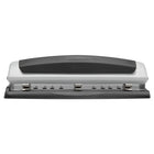 Swingline Precision Pro Adjustable Punch - 2-3 Hole - 10 Sheet Capacity - Black/Silver-2.27" x 14.3" x 5.1"